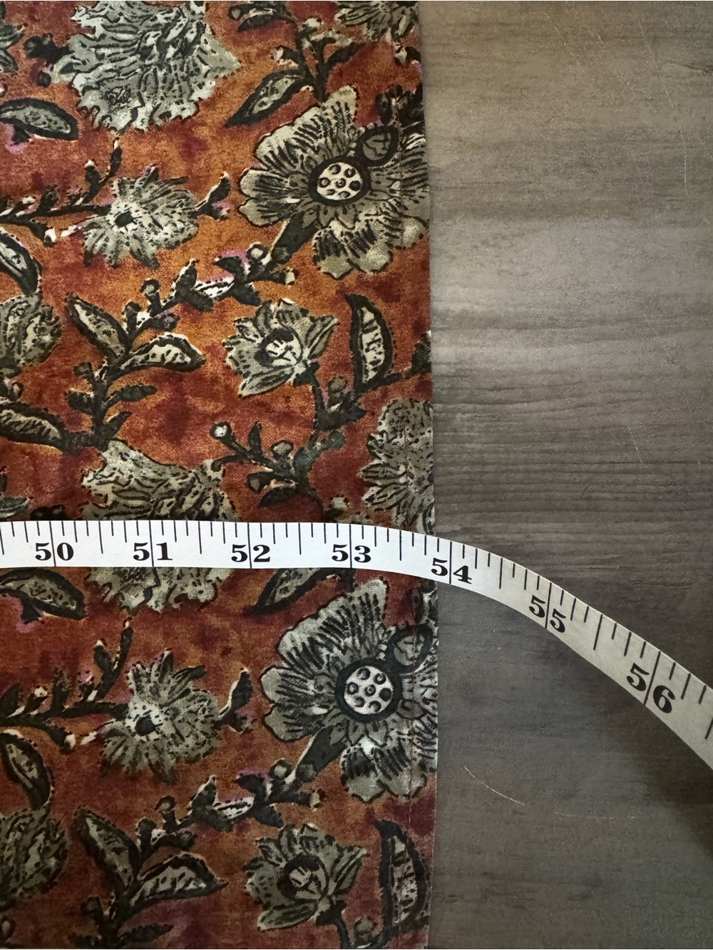 NATURAL LIFE Long Sleeve Floral Maxi Shirt Dress in Rust Brown and Olive - Picture 8 of 13